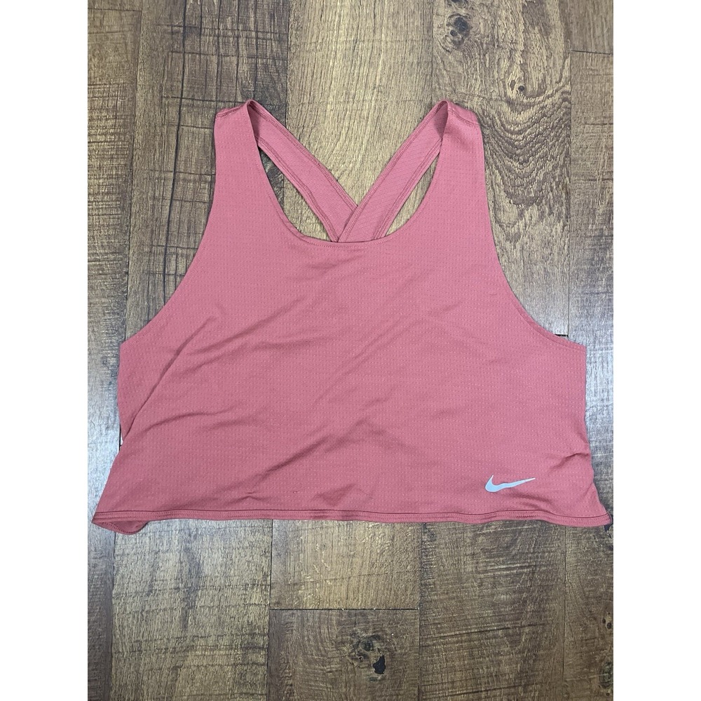 Nike Pro Dri-Fit Training Dry Elastika Tank Women's Size XL Pink/Dark Pink